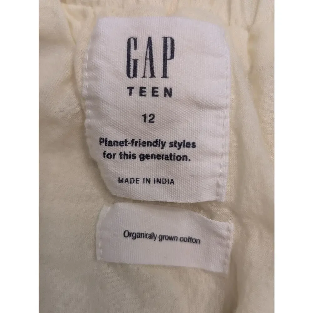 Gap Teen Light Yellow Skirt, Lined, Girl's Size 12, Elastic Waist, LN